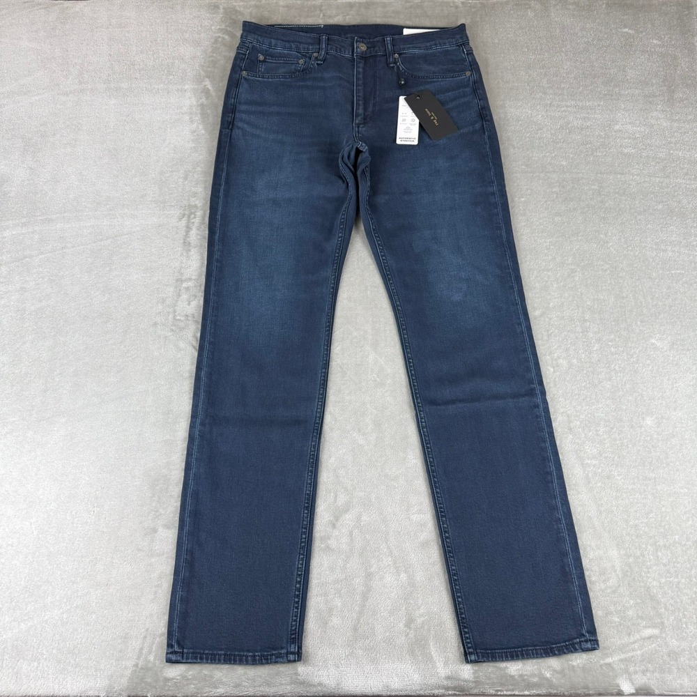 Rag & Bone Fit 2 Authentic Stretch Jeans Mens 32x34 Bayview Indigo Blue $255 NWT